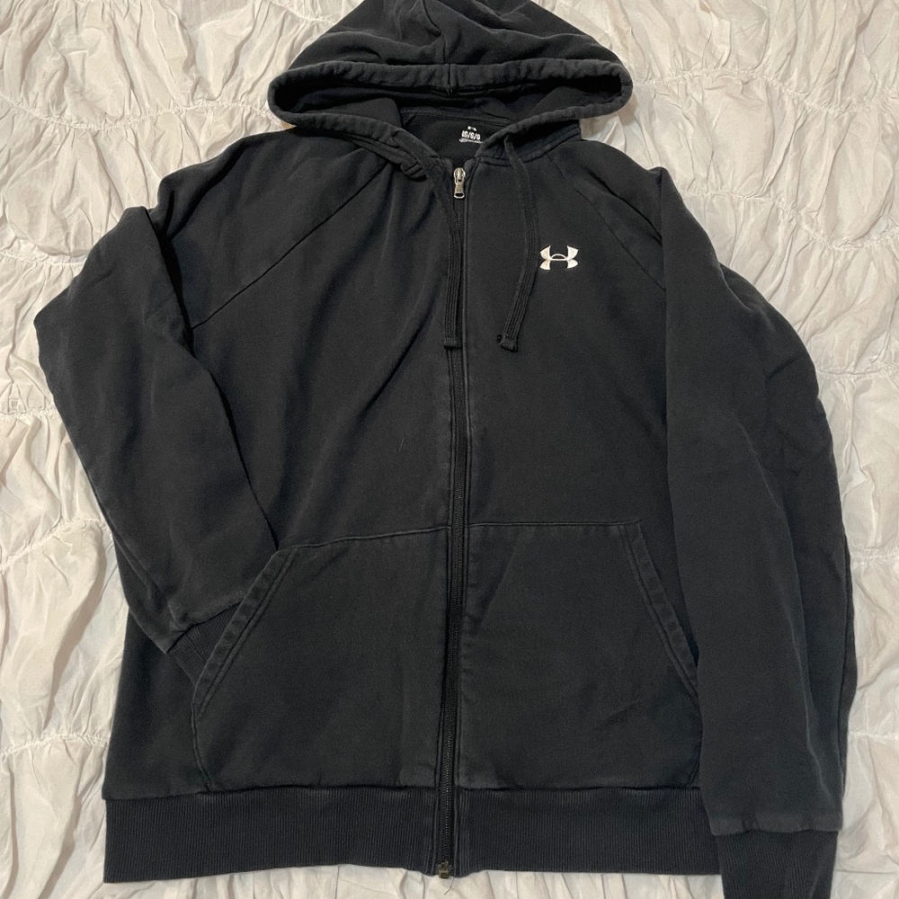 Black Under Armour Zip Up Hoodie